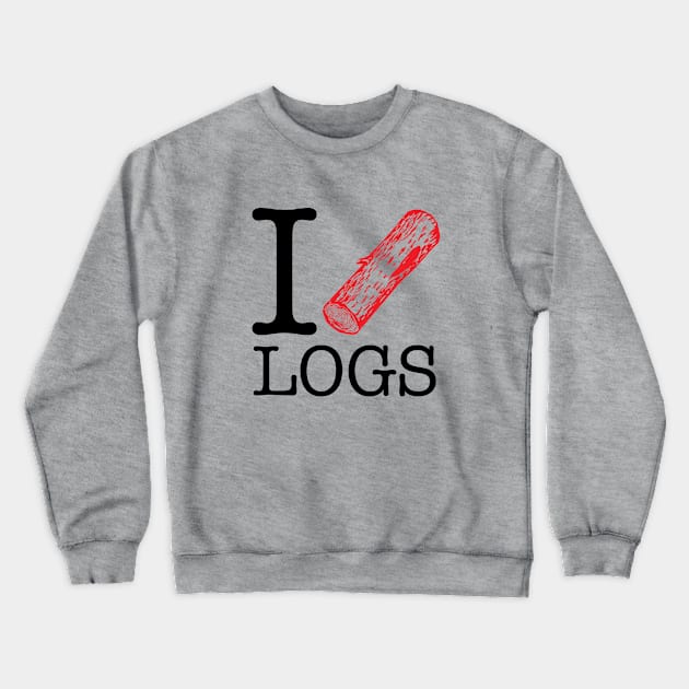 Twin Peaks I love Logs Crewneck Sweatshirt by Rebus28